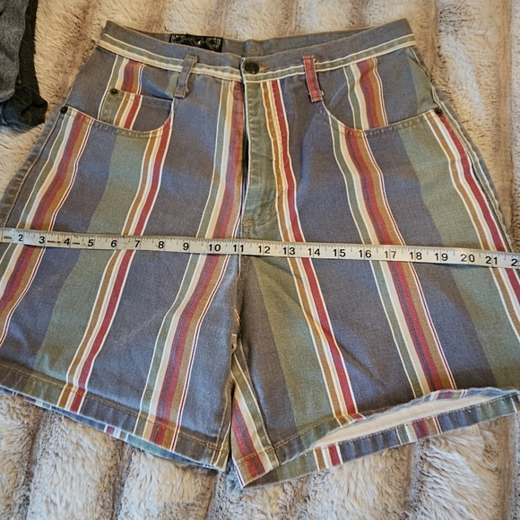 Not Guilty Vintage Denim Striped Shorts 11/12 - Picture 2 of 4